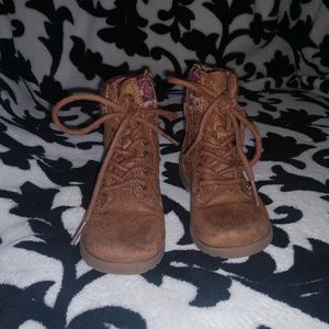 Toddler Suede Lace-Up Booties